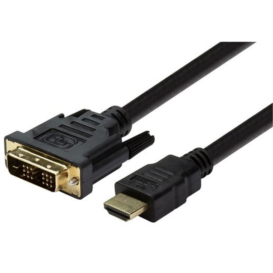 Dynamix  C-HDMIDVI-2 Single Link HDMI to DVI-D Male Cable - 2m