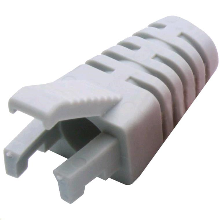 DYNAMIX SRS-BV2-LGRY-20 - Grey RJ45 Strain Relief Boot Slimline w/ Clip Protector 6.0mm Outside Diameter 20pk