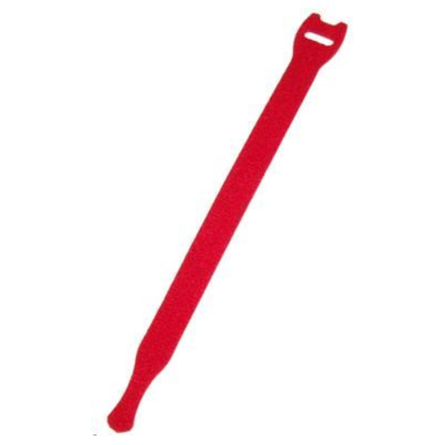DYNAMIX CAB200V-RED - Hook & Loop Cable Tie 200mm x 13mm RED Colour (Packs of 10)