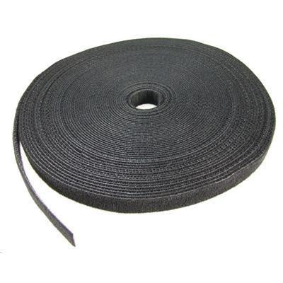 DYNAMIX CAB2025V - Hook & Loop Roll 20m x 25mm dual sided BLACK colour