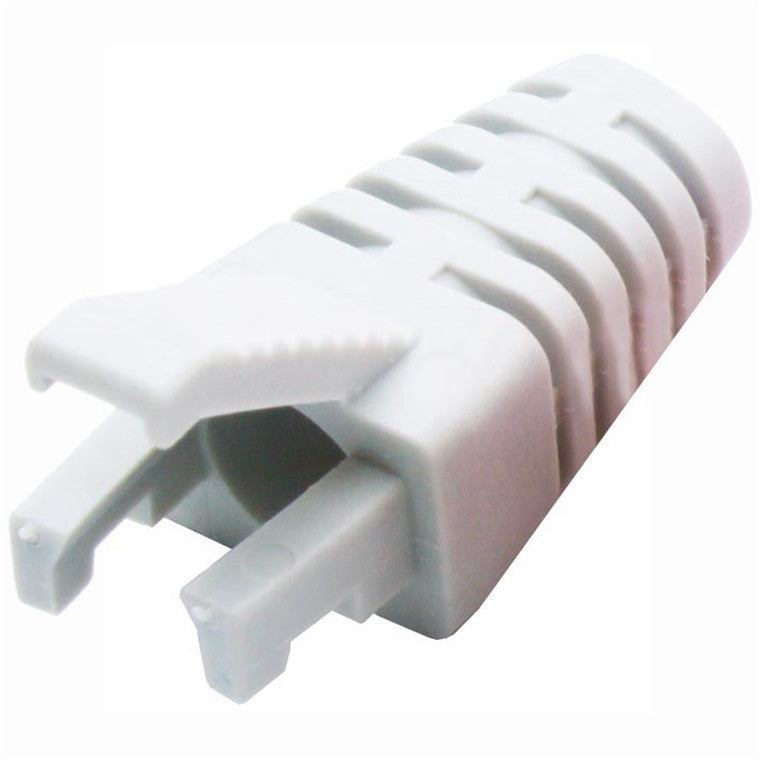 DYNAMIX SRS-BV2-WHT-20 - White RJ45 Strain Relief Boot Slimline w/ Clip Protector 6.0mm Outside Diameter 20pk