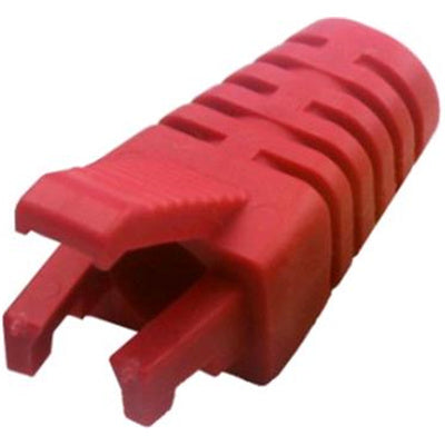 DYNAMIX SRS-BV2-RED-20 - Red RJ45 Strain Relief Boot Slimline w/ Clip Protector 6.0mm Outside Diameter 20pk