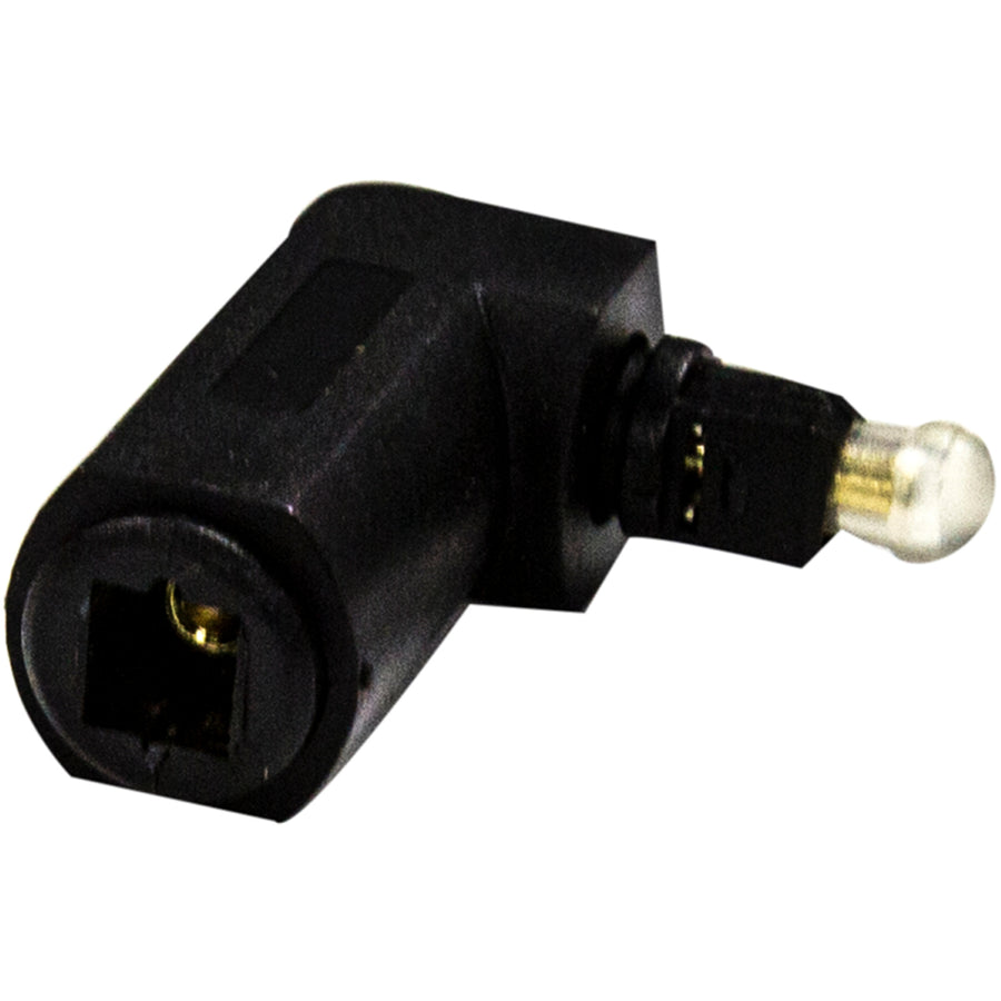 Dynamix TossLink Right Angled Fibre Optic Audio Male Female Adapter