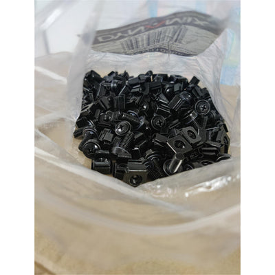 DYNAMIX CAGEN100BK - 100er Pack 3-teilige Käfigmutter schwarz M6 lose geliefert