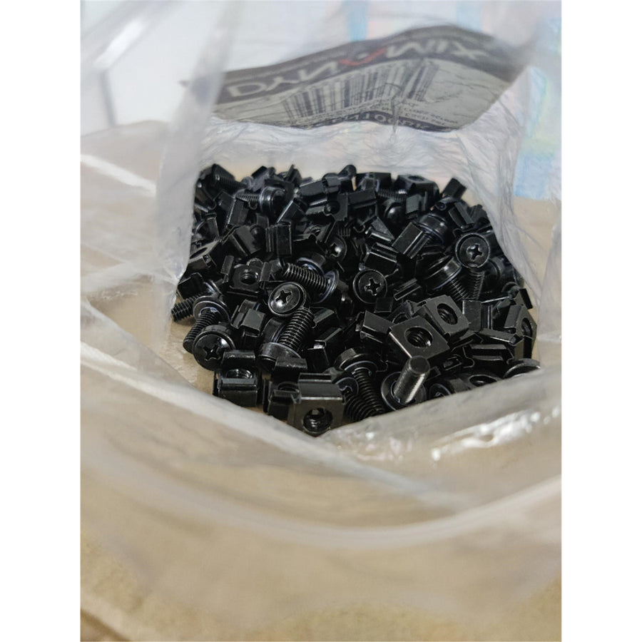 DYNAMIX CAGEN100BK - 100pc Pack 3 Piece Cage Nut Black M6 Supplied loose