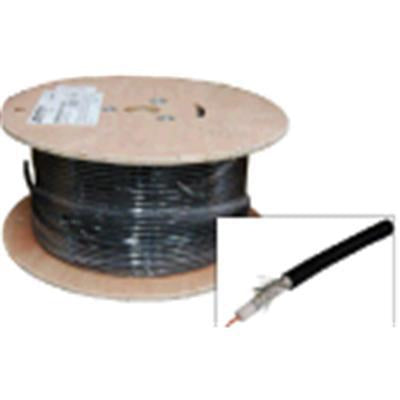 DYNAMIX C-RG6-305 - 305m Roll RG6 Shielded Cable Black 75ohm 18AWG Solid Core Foil/Braid Shield SKY APPROVED