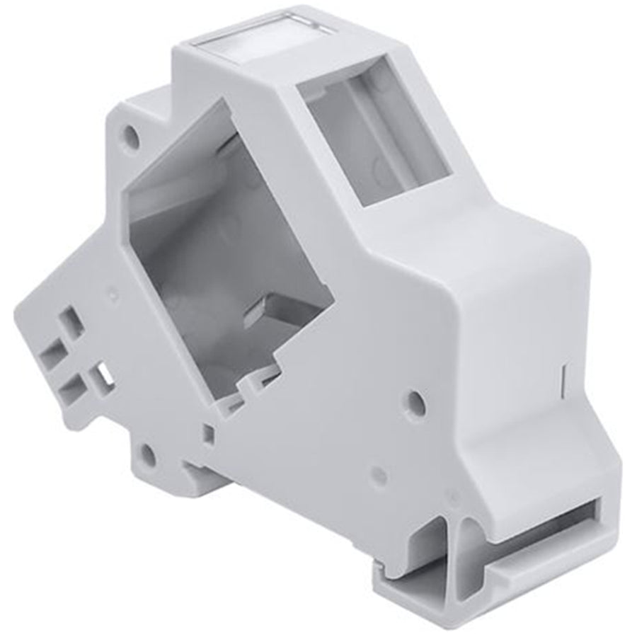 Dynamix DIN0040  DIN Rail Keystone Enclosure - Designed for Mounting Slimline Keystone JacksandCouplers on DIN-Rail TH35 - Includes Labelling Panel, Earthing Spring
