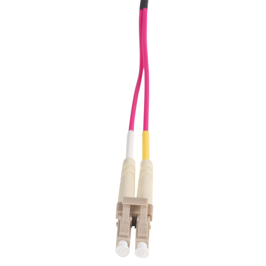DYNAMIX FL-LCLCOM4-7 - 7M 50u LC/LC OM4 Fibre Lead (Duplex Multimode) Raspberry Pink LSZH Jacket