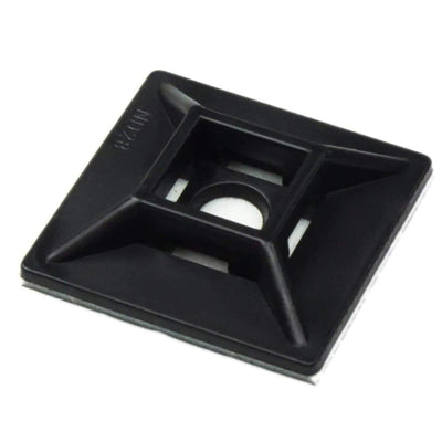 DYNAMIX DY30CTMB20 – 28 x 28 mm selbstklebende schwarze Kabelbinderhalterungen, 20er-Pack