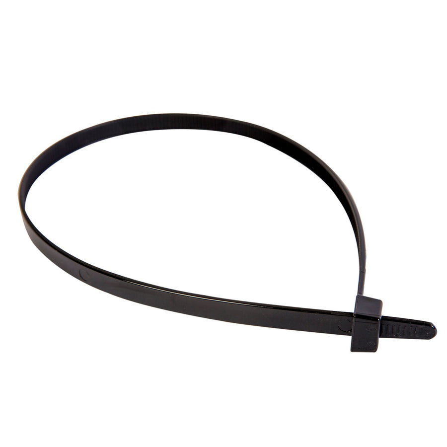 DYNAMIX DY55013B - 12.4 x 580mm UV Black Cable Ties Pack of 25 1200N/122.4kgs Tensile Strength