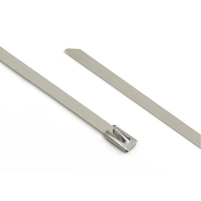 DYNAMIX 7.9 x 500mm 316L Stainless Steel Cable Ties Pack of 50 1600N/163kgs Tensile Strength