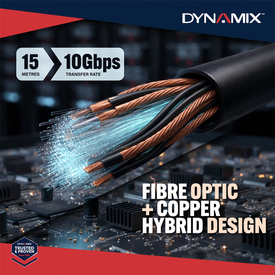 DYNAMIX C-U32-LL-AC-10 - 10M USB 3.2 Type A to C Hybrid Active Opti Cable