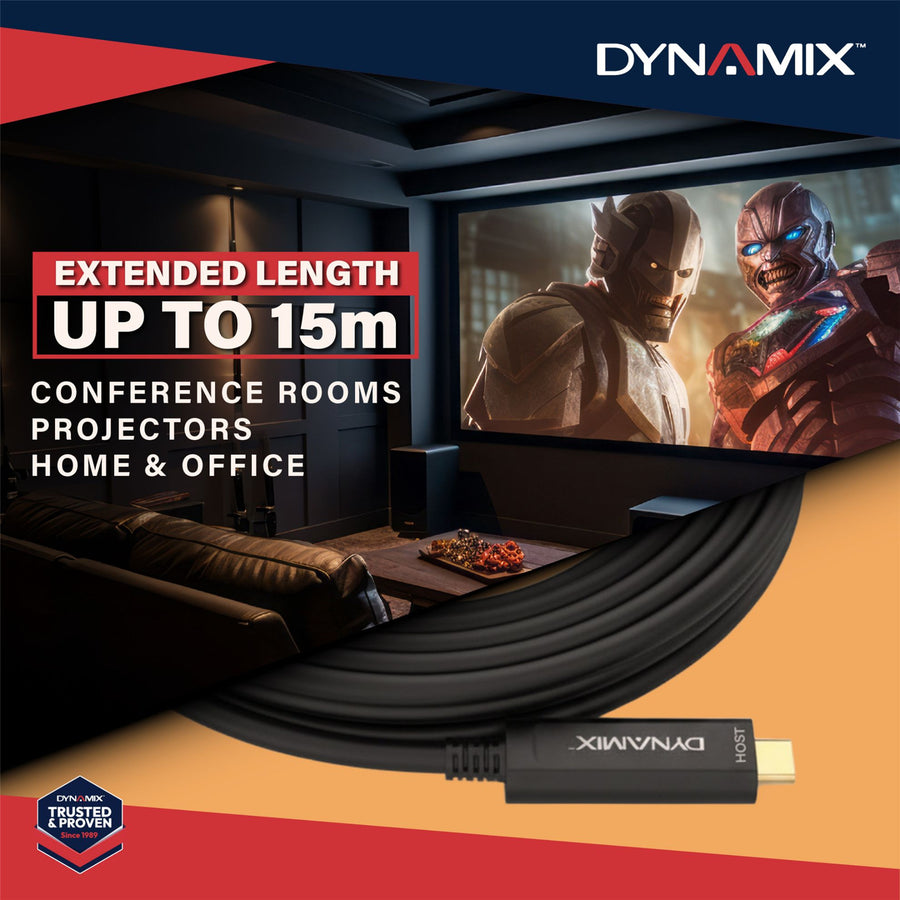 DYNAMIX C-U32-LL-CC-15 - 15M USB 3.2 Type C to C Hybrid Active Opti Cable
