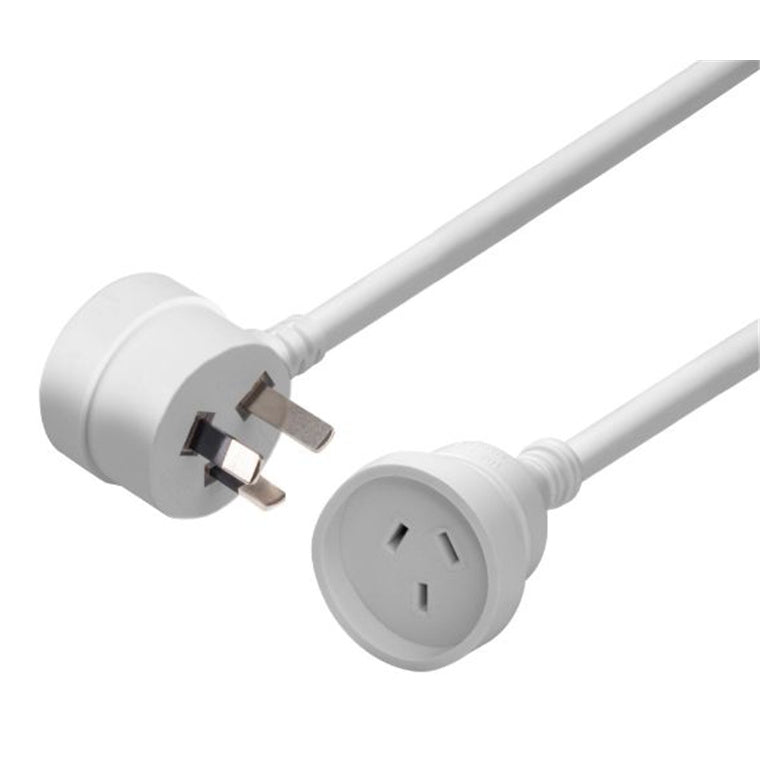 DYNAMIX PEXT5MT - 5m Tapon Extension Lead 10A Standard Duty 3 Core 1.0mm Cable White