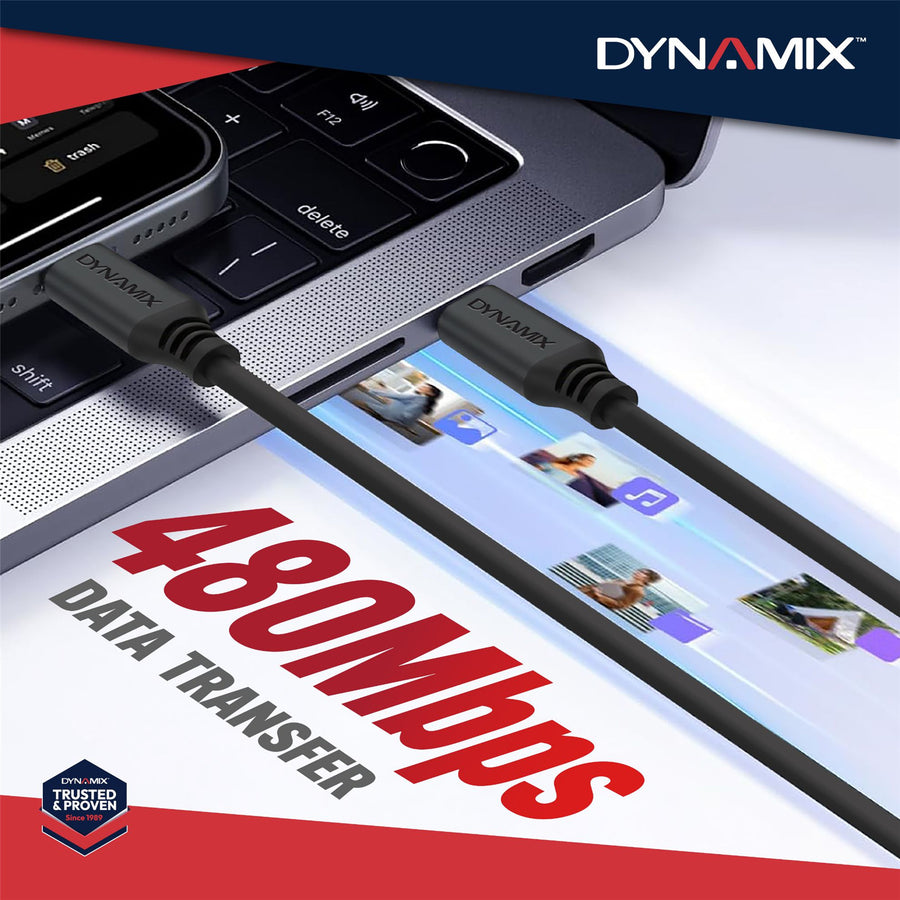 DYNAMIX C-U20-CC-1 - 1M 240W/5A USB 2.0 USB-C