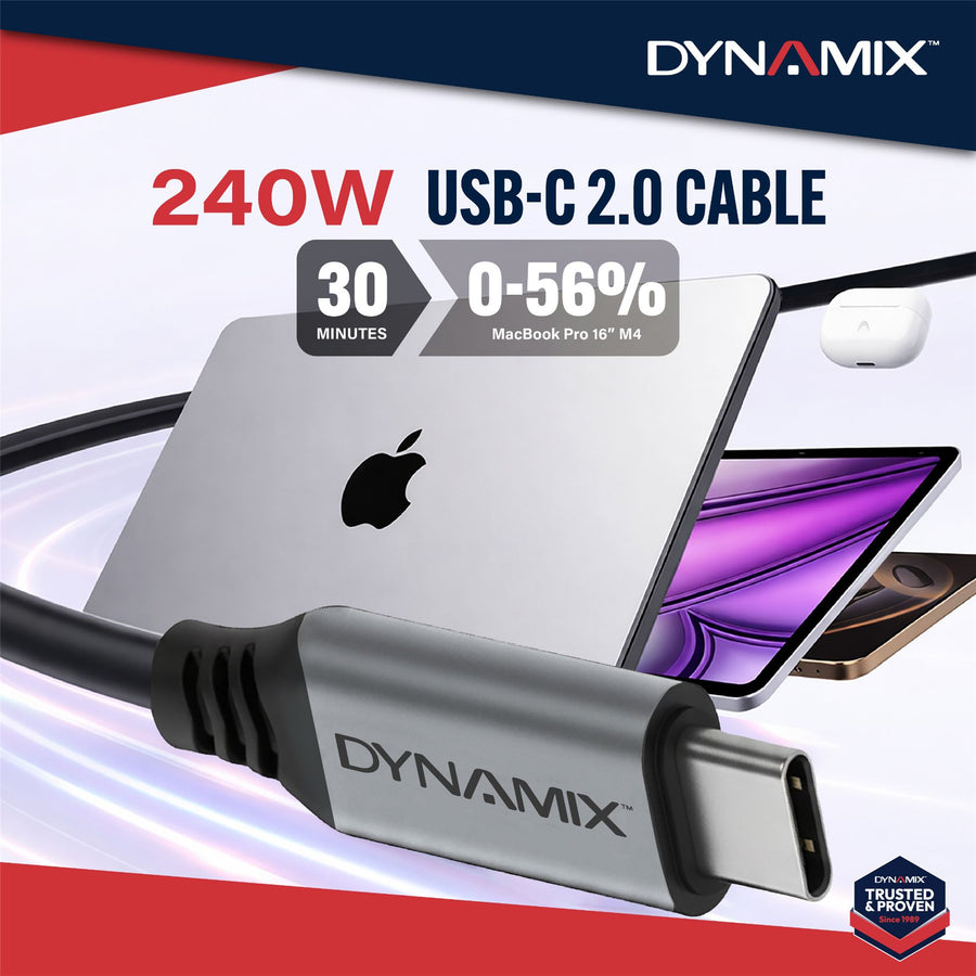 Dynamix C-U20-CCPR-0-5 DYNAMIX 0.5M Premium 240W/5A USB 2.0 USB-C