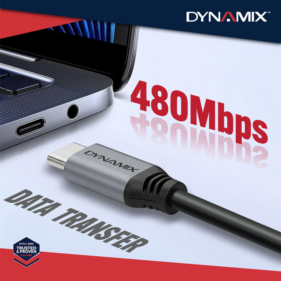DYNAMIX C-U20-CCPR-2 - 2M Premium 240W/5A USB 2.0 USB-C