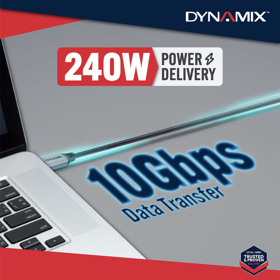 DYNAMIX C-U31-CCPR-1 - 1M Premium 240W/5A USB 3.1 GEN2 USB-C