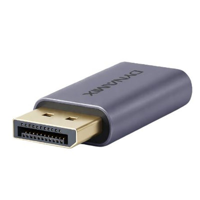 DYNAMIX A-U4C-DPM - USB-C 4.0 Female to Male DisplayPort Adapter. Supports USB 4. Sliver Aluminium Shell.