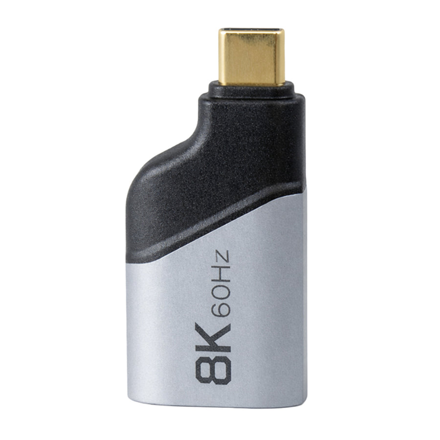 DYNAMIX A-U4CM-HDMI - USB-C 4.0 Stecker auf HDMI Adapter unterstützt 8K@60Hz. Aluminiumgehäuse, Silber.