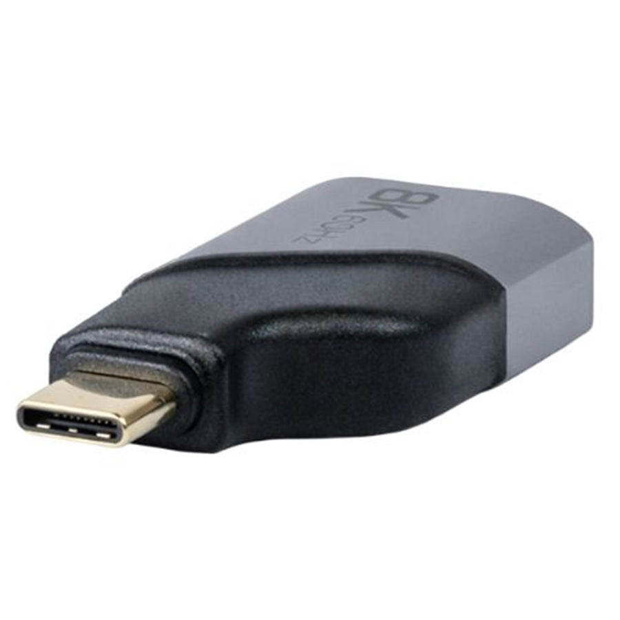 DYNAMIX A-U4CM-HDMI - USB-C 4.0 Stecker auf HDMI Adapter unterstützt 8K@60Hz. Aluminiumgehäuse, Silber.
