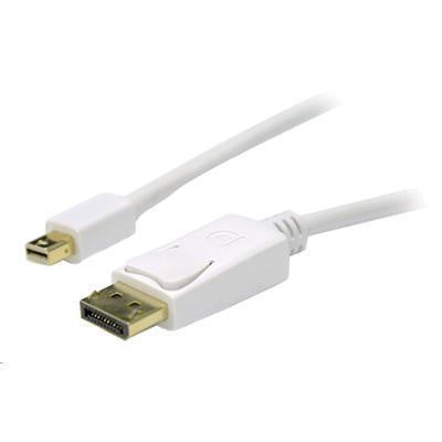 Dynamix  C-DP-MDP-2  Mini DisplayPort 1.2 to DisplayPort Cable - with Gold Shell Connectors - 2m - White