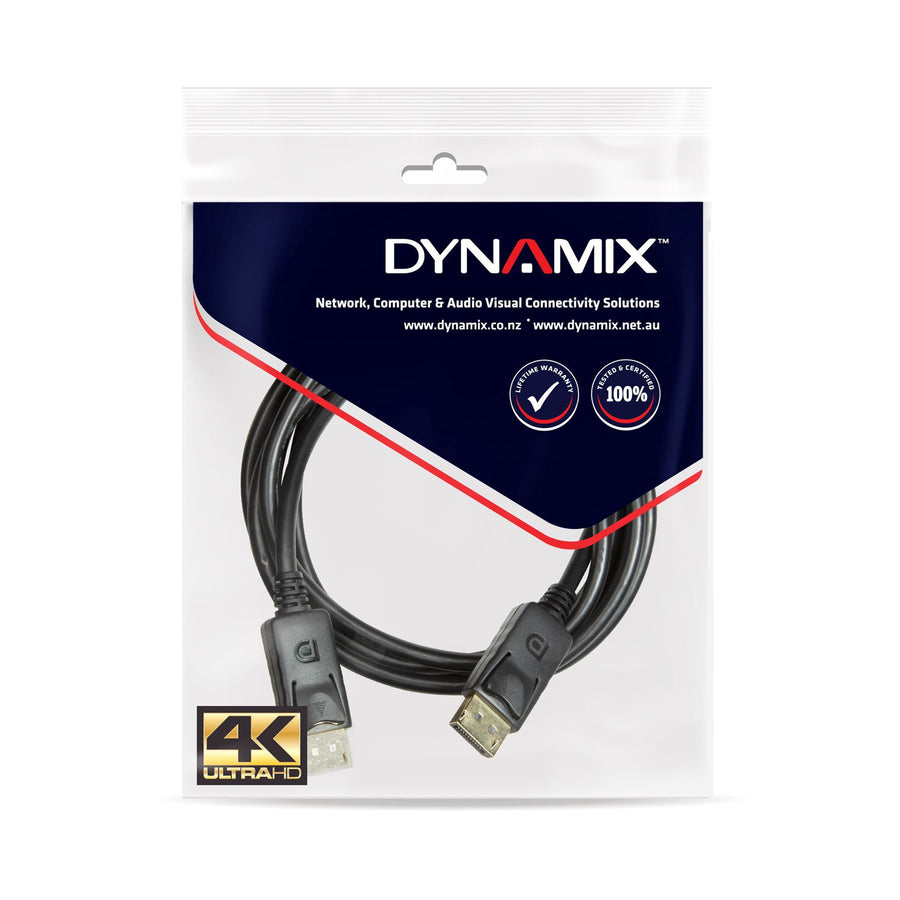 Dynamix  C-DP12-3M  DisplayPort 1.2 Cable - with Gold Shell Connectors - 3m