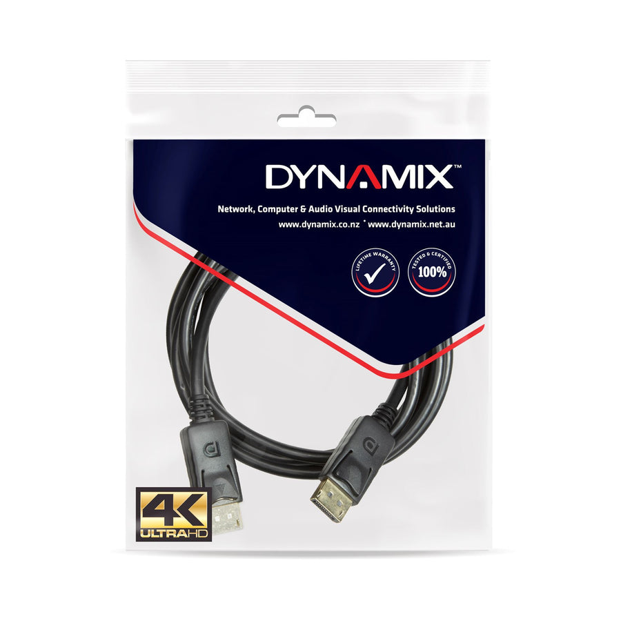 Dynamix  C-DP12-5M  DisplayPort 1.2 Cable - with Gold Shell Connectors - 5m