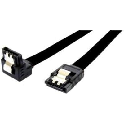 DYNAMIX C-SATA3-R100 - 1m Right Angled SATA 6Gbs Data Cable w/ Latch Black