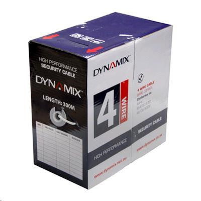 DYNAMIX C-S4C300 - 300m 4C 0.44mm Bare Copper Security Cable Supplied in Pull Box
