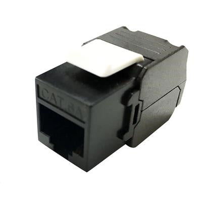 DYNAMIX FP-C6-TLBK - Cat6 UTP Keystone Slimline Tooless & Punch Down Compatible Jack Black
