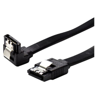 DYNAMIX C-SATA3-R20 - 0.2m Right Angled SATA 6Gbs Data Cable w/ Latch Black