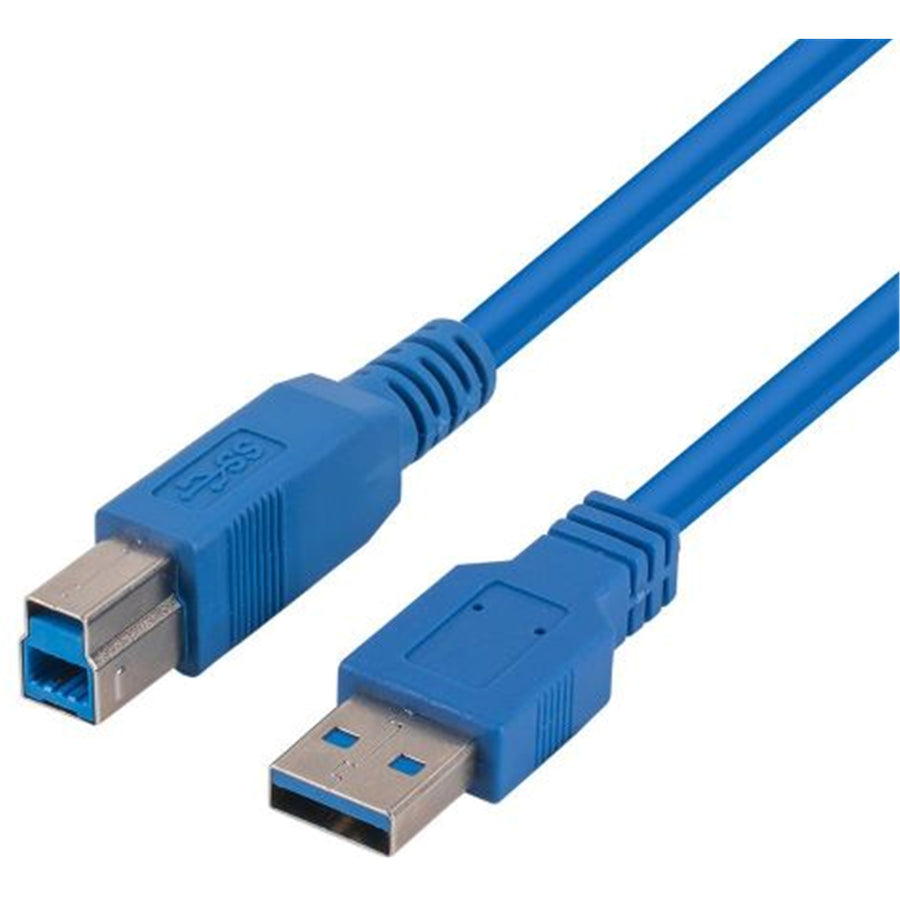 DYNAMIX C-U3AB-5 - 5m USB 3.0 USB-A Male to USB-B Male Cable Colour Blue