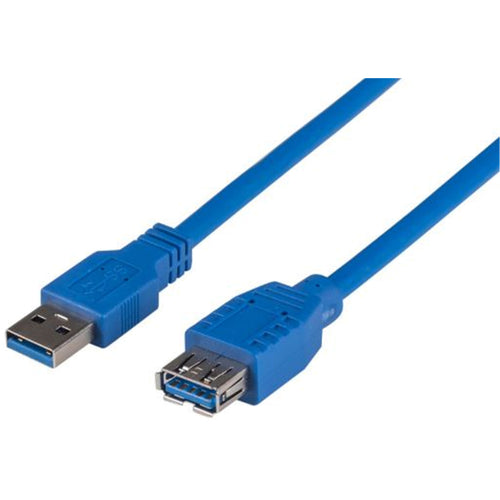 DYNAMIX C-U3-1 - 1m USB 3.0 USB-A Male to Female Extension Cable Blue 900mA/5V