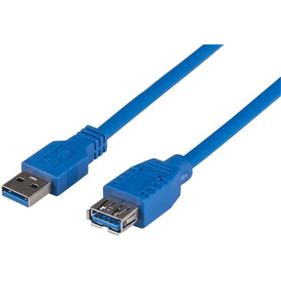 DYNAMIX C-U3-2 - 2m USB 3.0 USB-A Male to Female Extension Cable Blue 900mA/5V