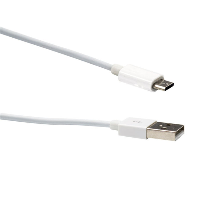 Dynamix C-U2AMICB-1.2WH USB-A 2.0 to USB Micro B Cable - 1.2m - White