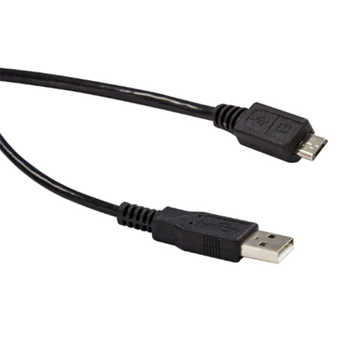 C-U2AMICB-3 - 3m USB 2.0 Micro-B Male to USB-A Male Connectors Colour Black