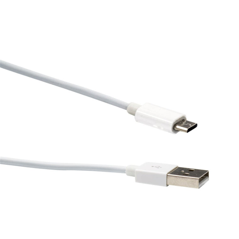 C-U2AMICB-3WH - 3m USB 2.0 Micro-B Male to USB-A Male Connectors Colour White
