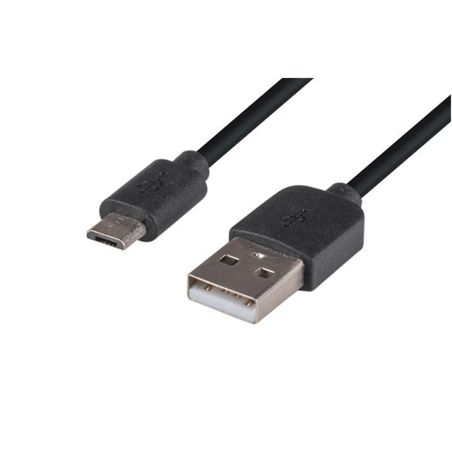 DYNAMIX C-U2AMICB-5 - 5m USB 2.0 Micro-B Male to USB-A Male Connectors Colour Black