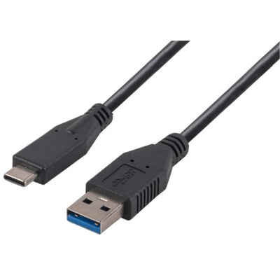 C-U3-1CA-3 - 3M USB 3.1 USB-C Stecker auf USB-A Stecker Kabel. Schwarze Farbe Bis zu 10 Gbit/s Datenübertragungsgeschwindigkeit