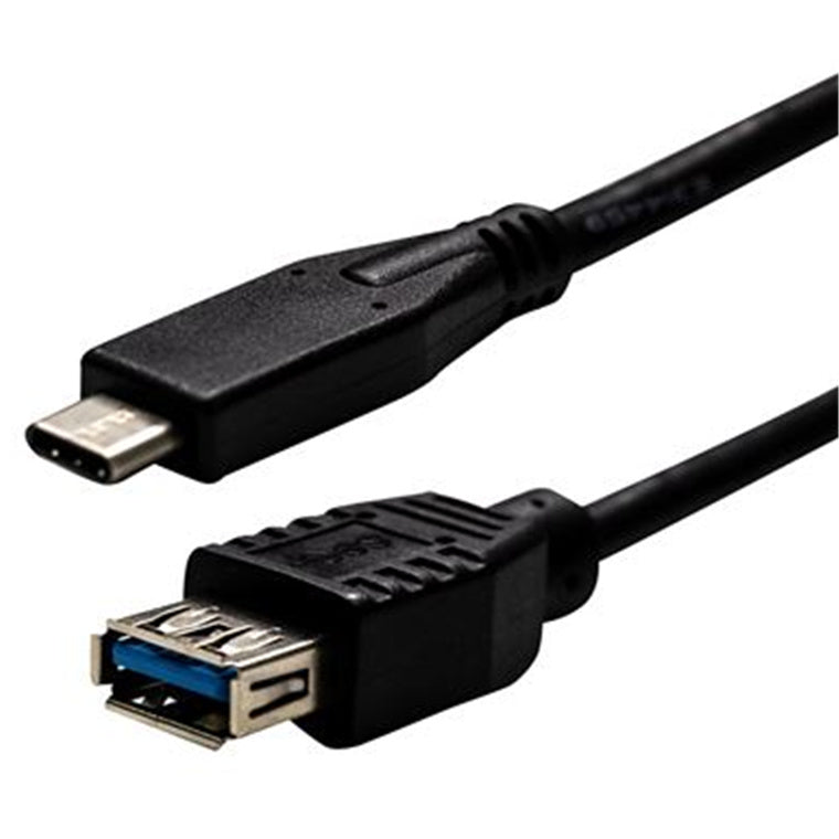DYNAMIX C-U3-1CAF-0-2 - 0.2M USB 3.1 USB-C Male to USB-A Female Cable Black