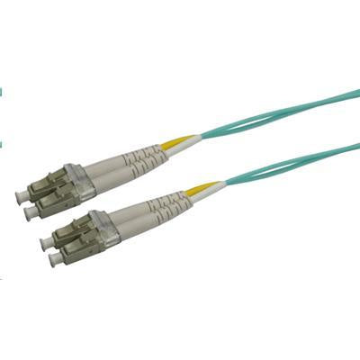 DYNAMIX FL-LCLC50-20 - 20M 50u LC/LC OM3 Fibre Lead Duplex Multimode Aqua LSZH Jacket