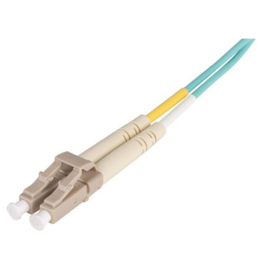 DYNAMIX FL-LCLC50-3 - 50u LC/LC OM3 Fibre Lead Duplex Multimode Aqua LSZH Jacket