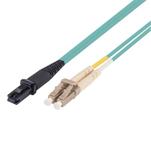 Dynamix  FL-CUSTOM1 OM3 LC to MT-RJ Fibre Lead - 2m - Aqua