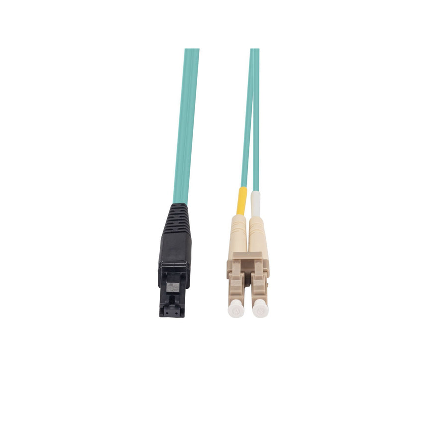DYNAMIX FL-LCMT50-5 - 5M 50u LC/MT-RJ OM3 Fibre Lead Duplex Multimode Aqua LSZH Jacket