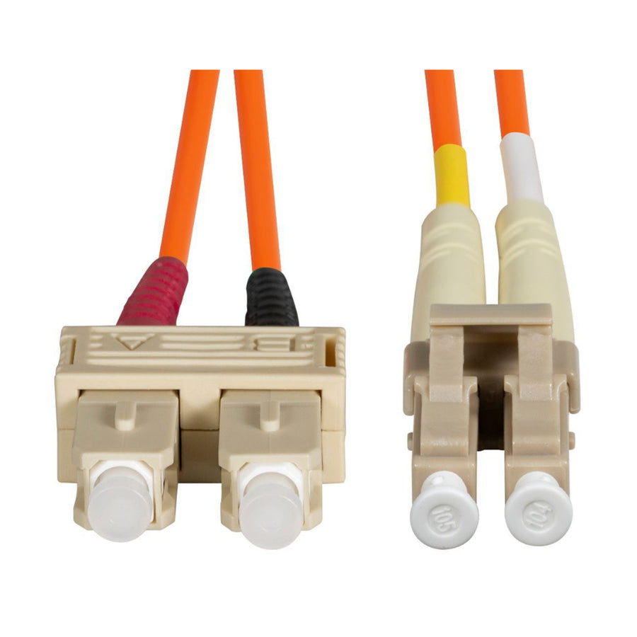 DYNAMIX FL-LCSC-2 - 2M 62.5u LC/SC OM1 Fibre Lead Duplex Multimode Orange LSZH Jacket