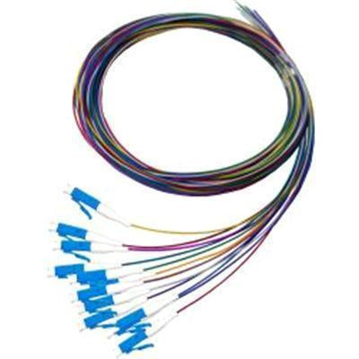 DYNAMIX FPT-OS1LC-12 - 2M LC Pigtail G657A1 12 Pk Colour Coded 900um Single-mode Fibre Tight Buffer LSZH Jacket