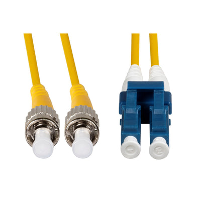 DYNAMIX FSM-LCST-1 - 1M 9u LC/ST Duplex Sinlge Mode G657A1 Bend Insensitive Fibre Lead Yellow LSZH Jacket