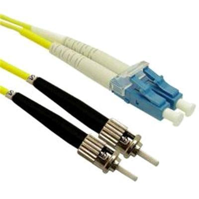 DYNAMIX FSM-LCST-10 - 10M 9u LC/ST Duplex Sinlge Mode G657A1 Bend Insensitive Fibre Lead Yellow LSZH Jacket