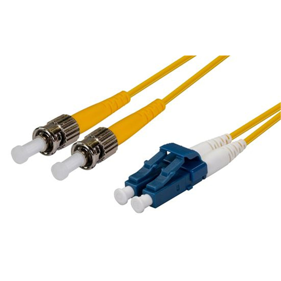 DYNAMIX FSM-LCST-30 - 30M 9u LC/ST Duplex Sinlge Mode G657A1 Bend Insensitive Fibre Lead Yellow LSZH Jacket